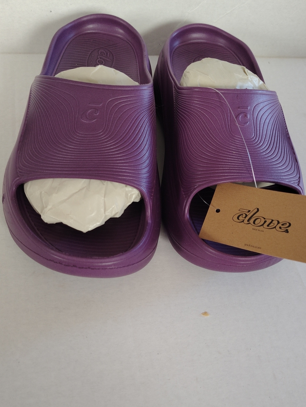 Clove Unisex Purple Slide Sandals